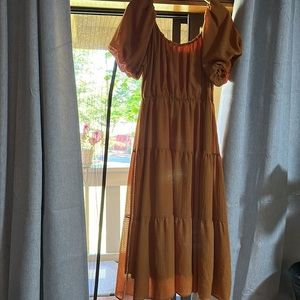 ASTR the Label Tiered Short Sleeve Dress